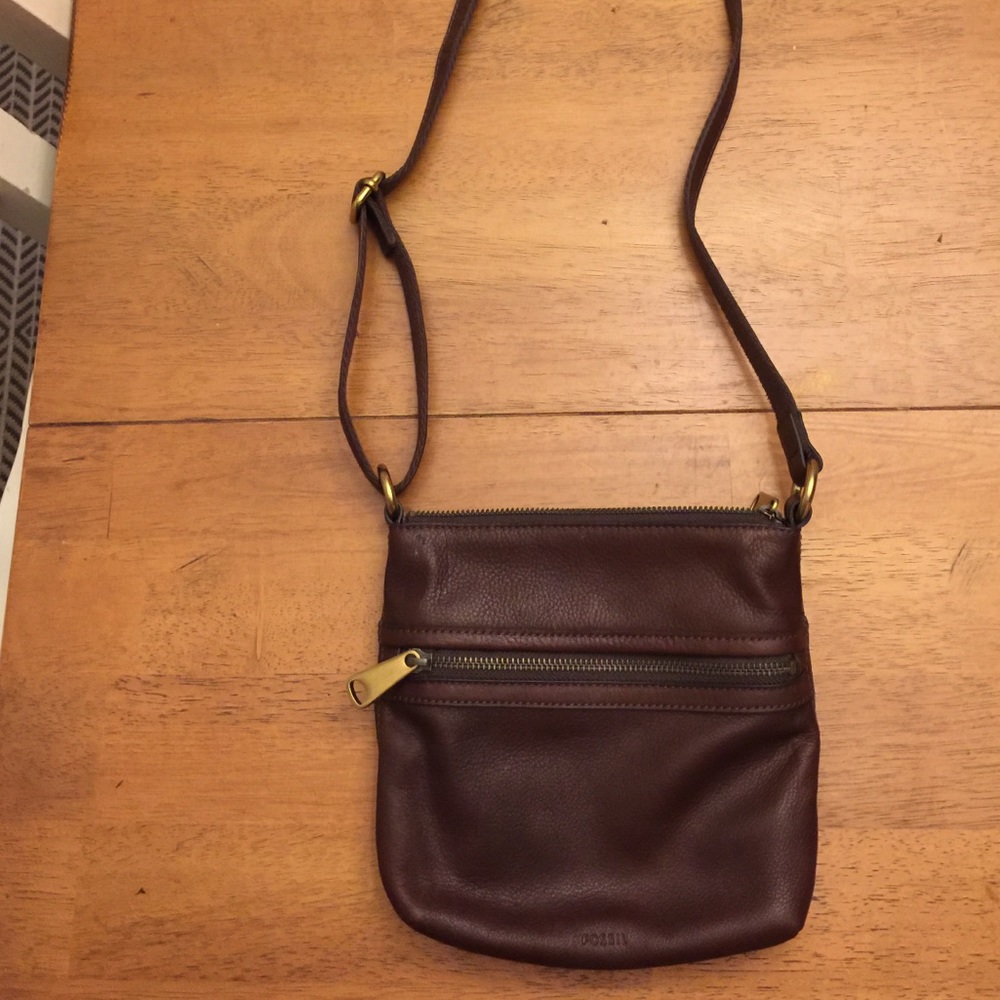 Fossil Leather Crossbody Bag